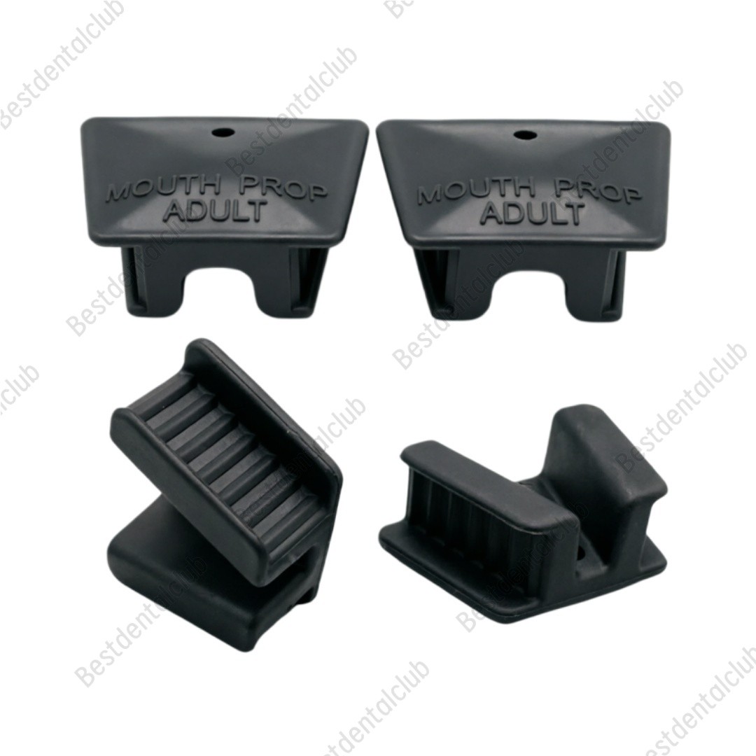 Dental Black Silicone Mouth Prop Bite Block Adult-Large Latex Free Strong Vision