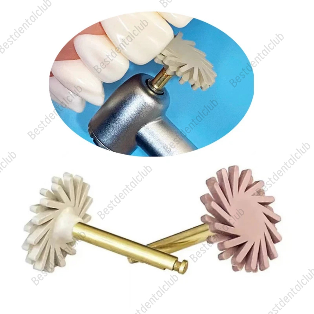 6Pc Dental Composite Polishing Wheel Kit 2-Step Polishing Diamond System RA Disc