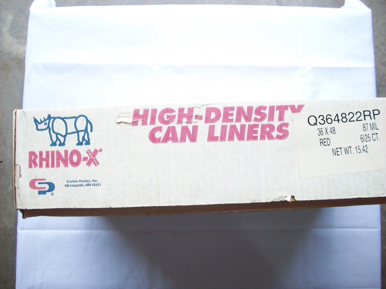 1 CASE – 150 BAGS RED BIO HAZARD WASTE/TRASH BAG LINERS – 36″ X 48″ (44 GAL)
