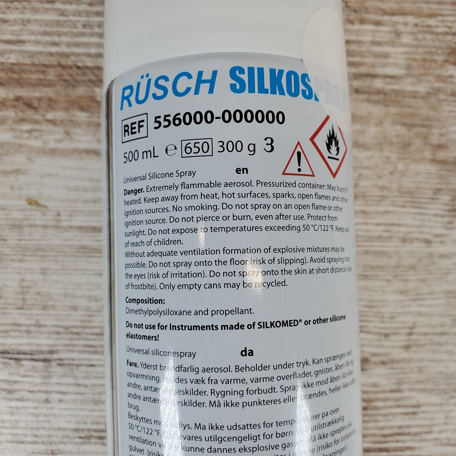 Rusch Silkospray 500 mL Universal Silicone Spray Aerosol – Instrument Lubricant