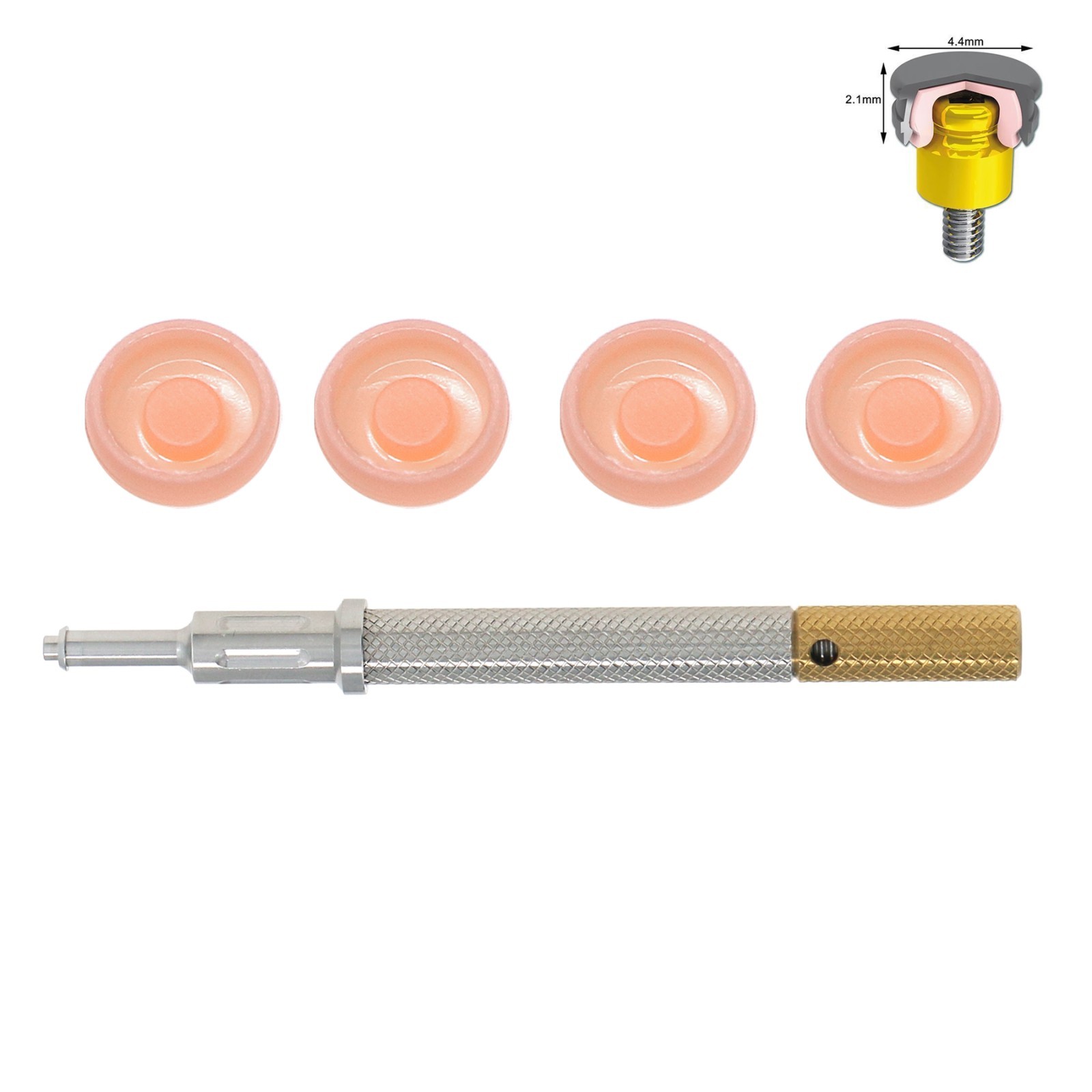 US Universal Implant Remove Core Tool Set – PEEK, Durable, 2.4 lbs, 4pcs Set