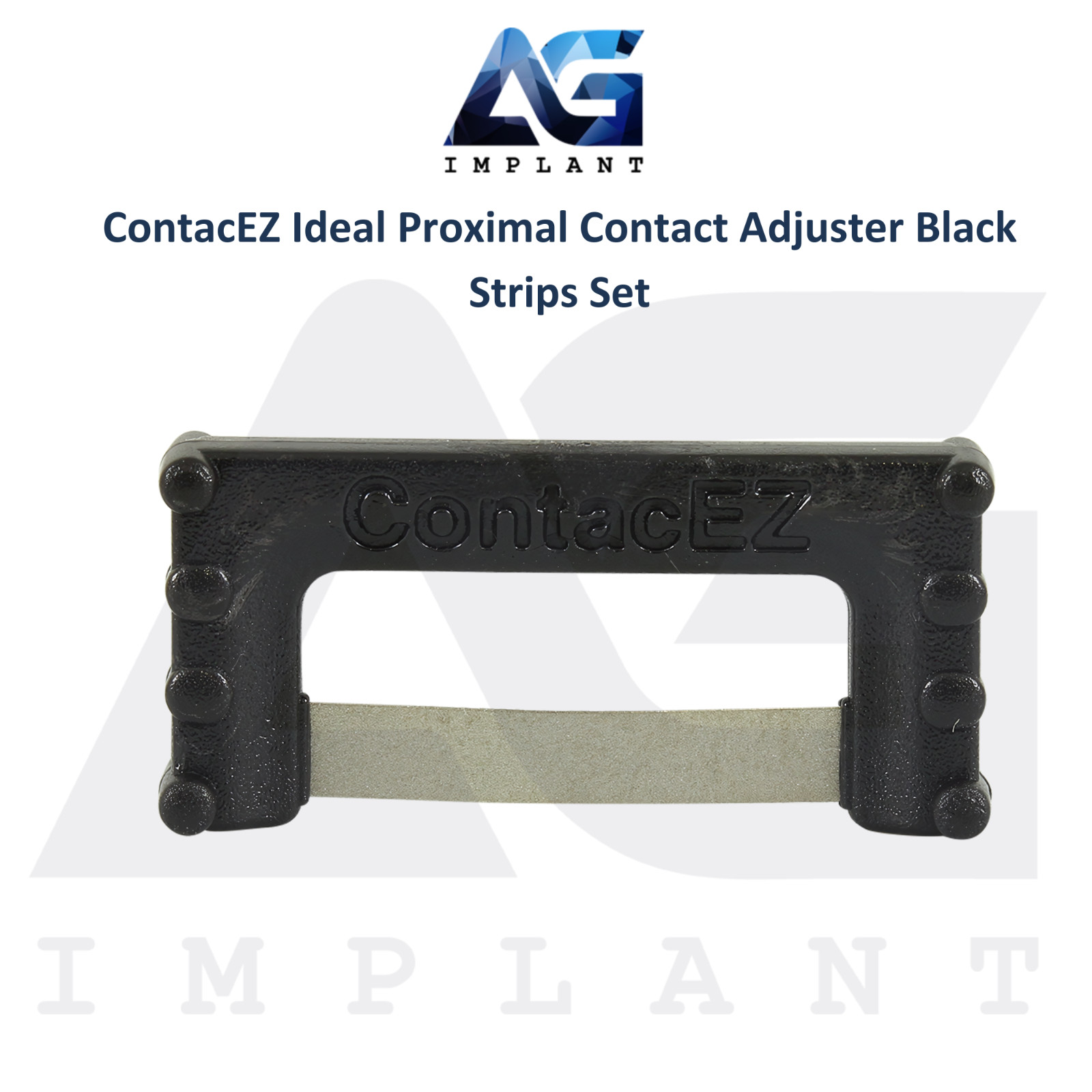 ContacEZ Ideal Proximal Contact Adjuster Black Strips 8pcs Fine Single Sided