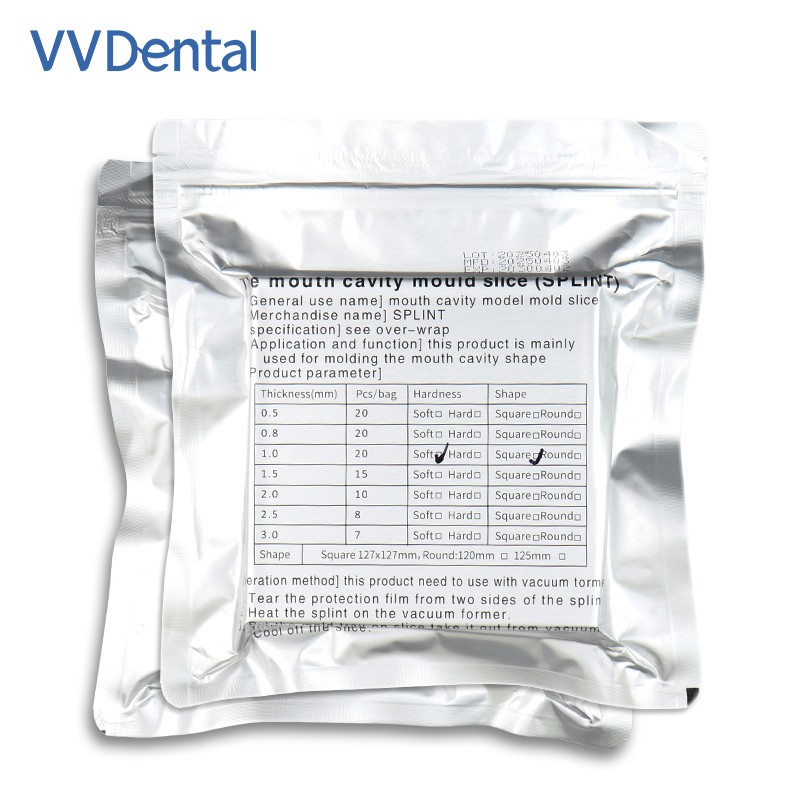 1.0/1.5/2.0mm Dental Lab Thermoforming Material Vacuum Forming Hard Soft Sheets