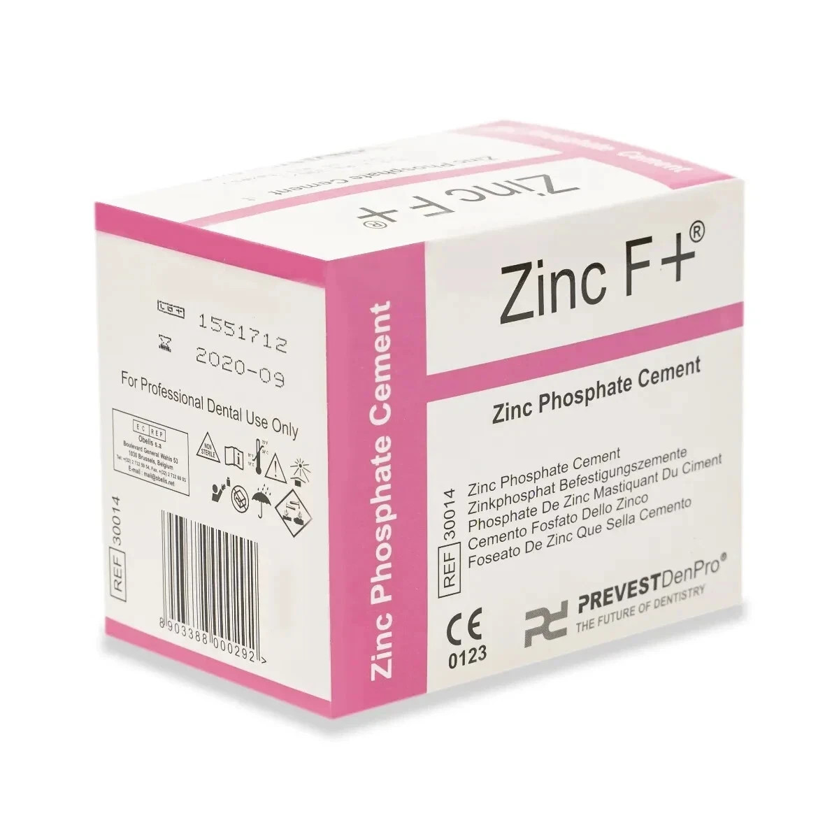 Dental Zinc F + Zinc Phosphate Cement to use as base, lining and luting cement