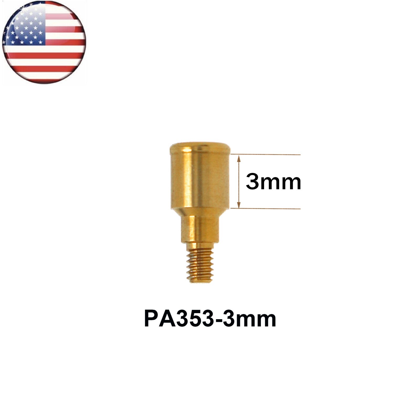 Dental Overdenture Locator Abutment for ZIMMER BEGO MIS Screw-Vent 3.5 Platform