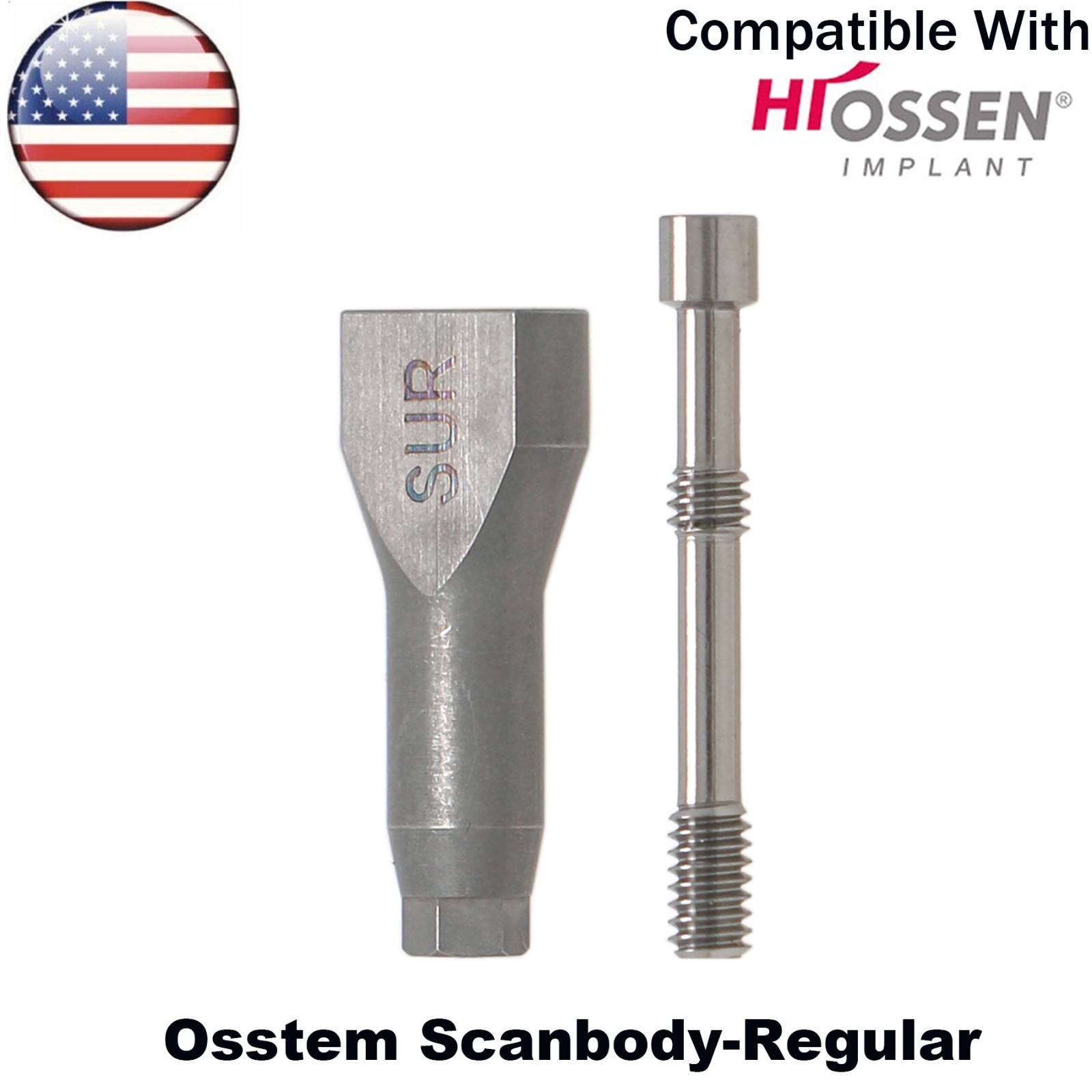 US Dental Transfer Impression Coping Open Tray Lab Analog Fits Hiossen Osstem