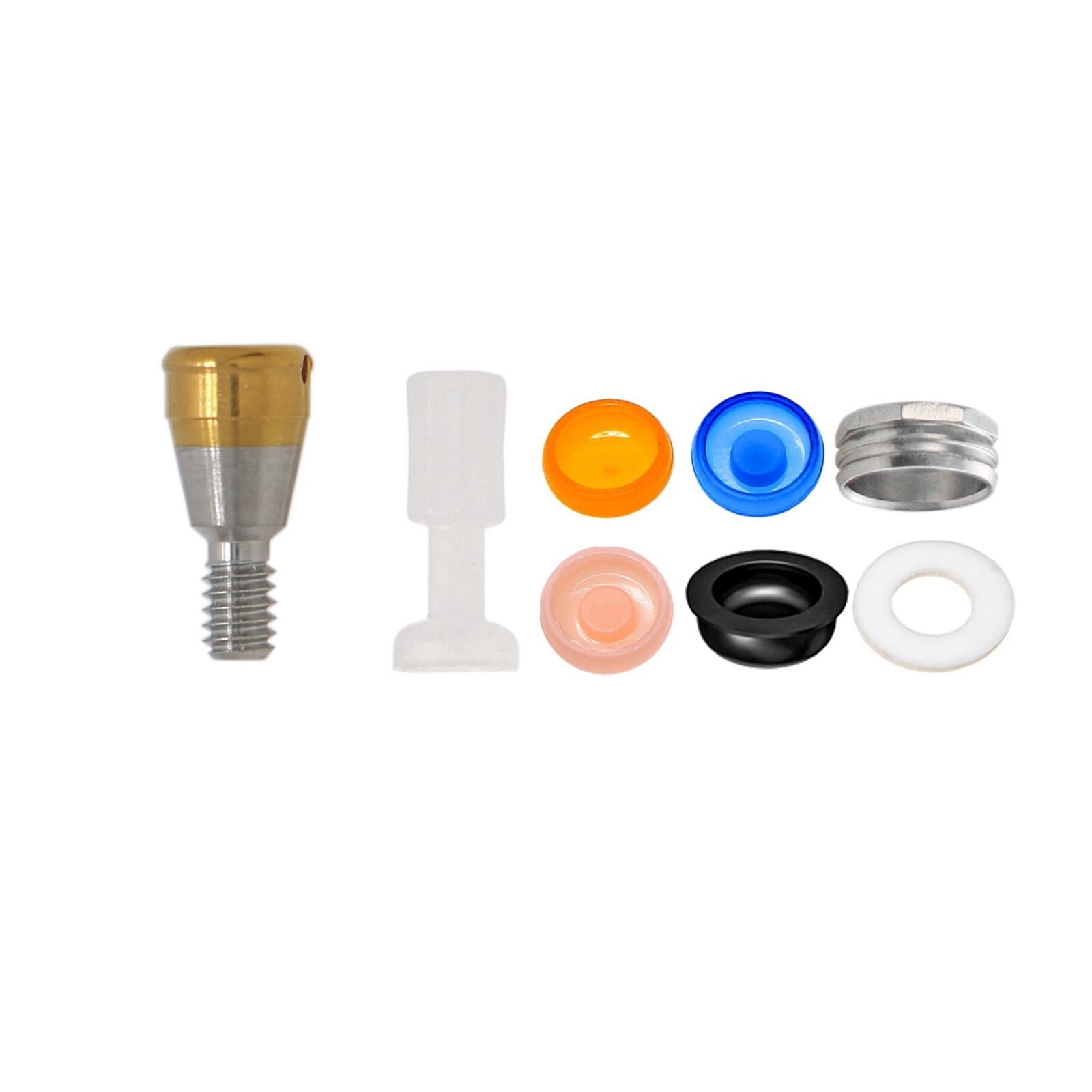 US Dental Locator Abutment Kit For Hiossen ET III Osstem Mini Regular PEEK Caps