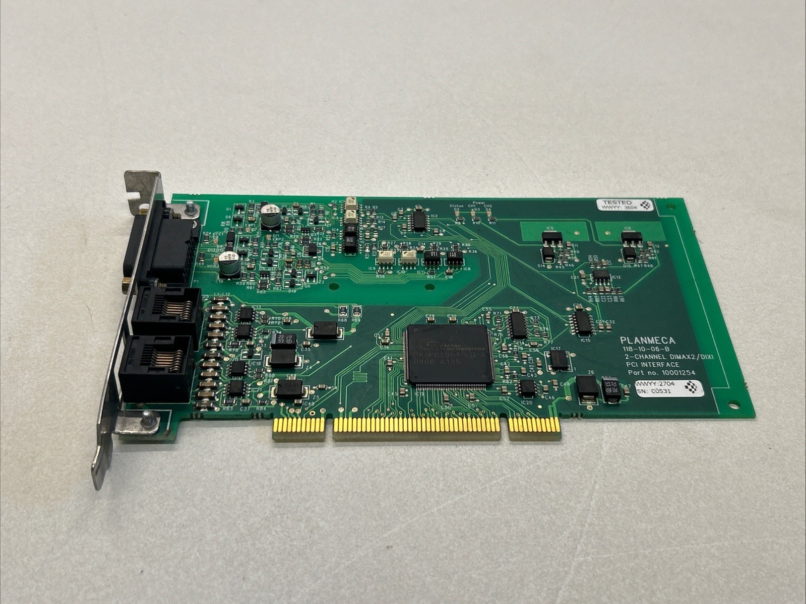 PLANMECA 118-10-06-A 2-CHANNEL DIMAX2/DIXI PCI INTERFACE.