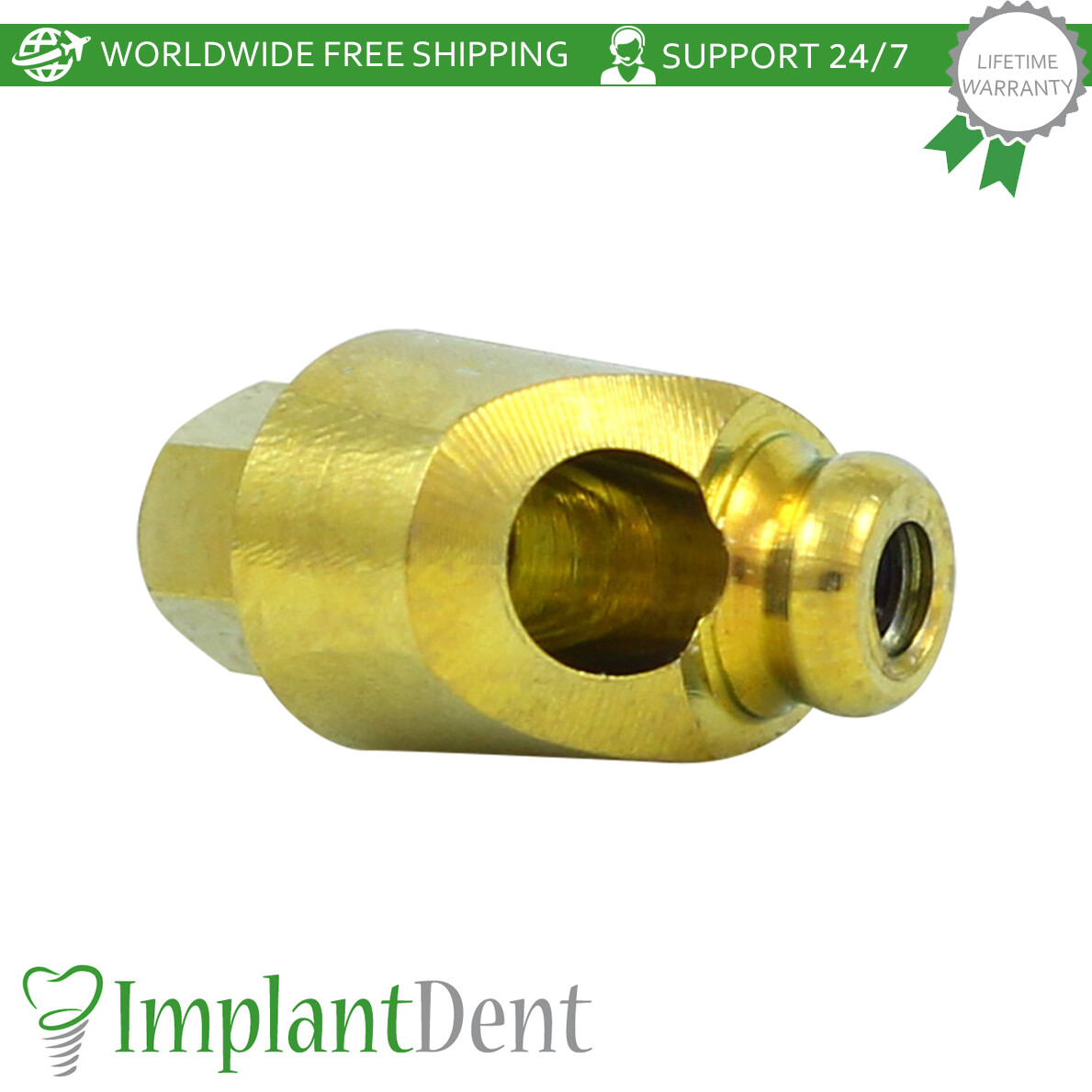 1x Dental Angulated 30° Loc-Low Attachment Set Int Hex 2.42mm