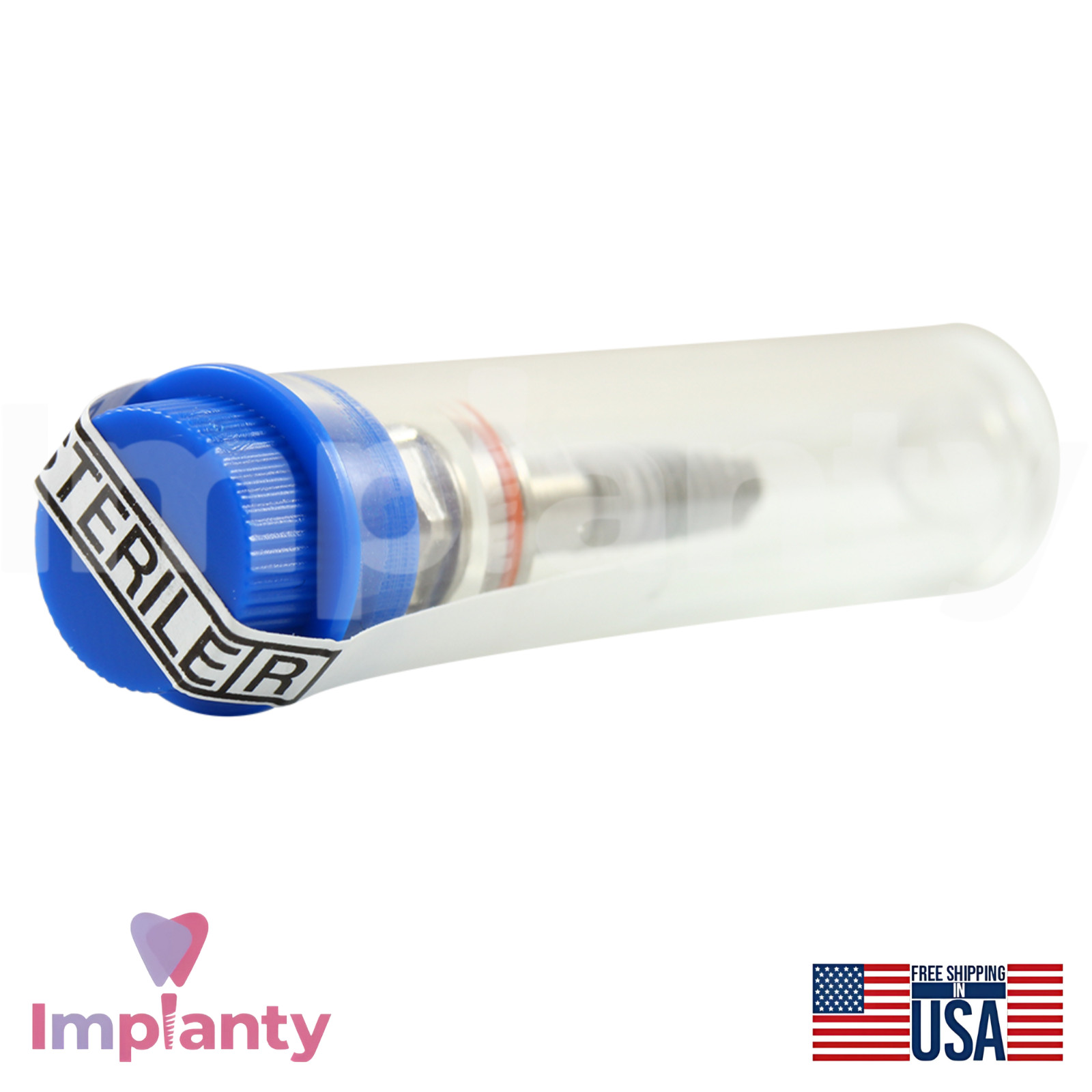 GDT MOR Spiral Dental Fixture Titanium Int Hex 2.42mm Connection SLA Surface
