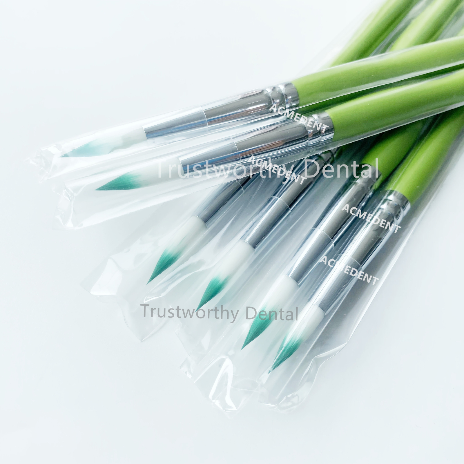 Dental Blue&Green Lab Porcelain Teeth Brush Ceramic Brushes Denture Pen