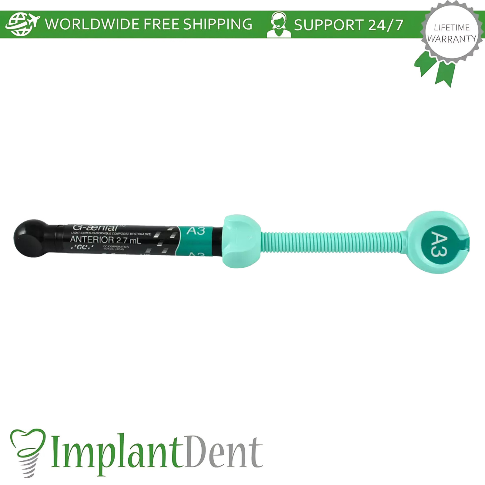 G-ænial Anterior Light Cured Hybrid Composite Dental Restorative 4.7g Syringe