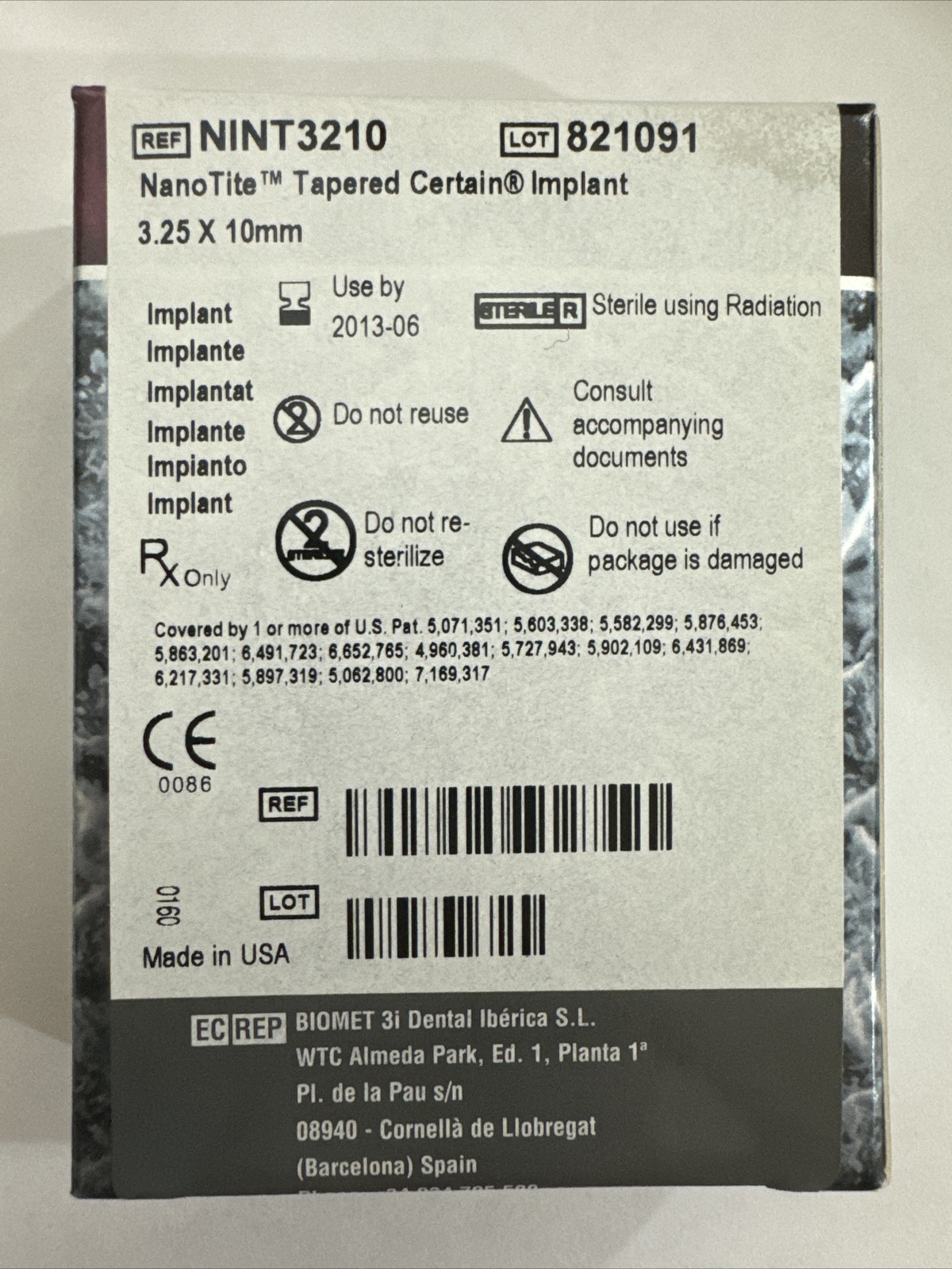 biomet 3i Dental Imp Lot Of 3