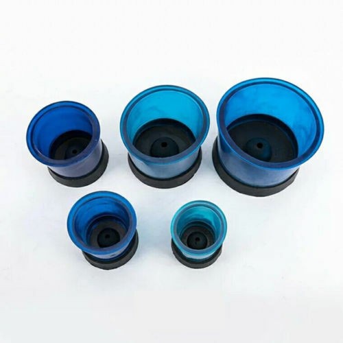 5 Pcs Dental Round Casting Flasks Rings Silicone Formers Base Wax Rubber Tools