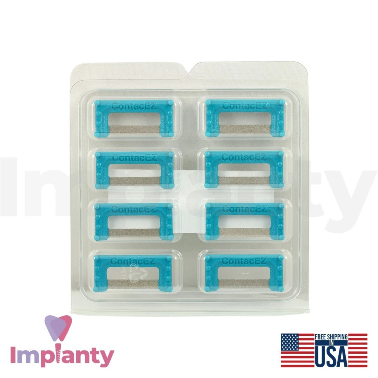 Widener Teal IPR Plus Dental Strips Set Coarse Stainless Steel Diamond Coating