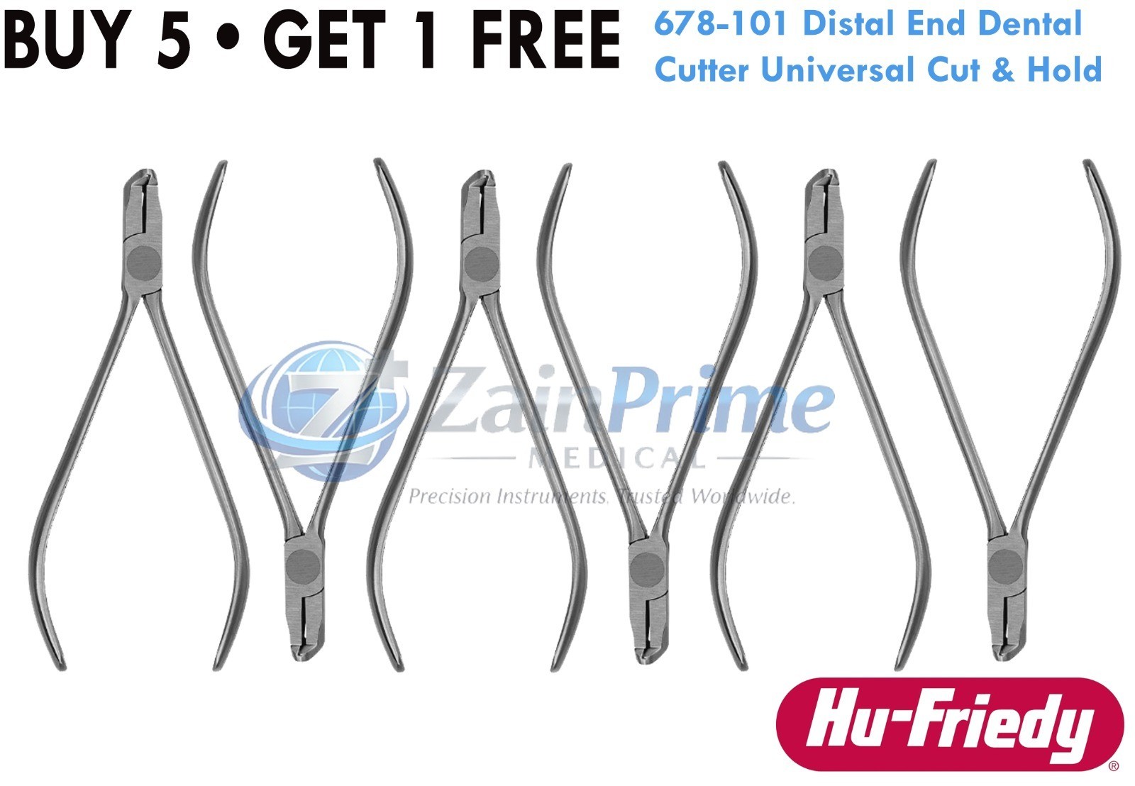 6X Hu-Friedy 678-101 Distal End Dental Cutter Universal Cut & Hold