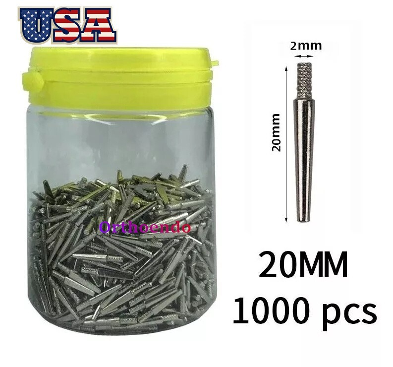 1000 Pcs Dental Lab Master Dowel Single Pins use with Pindex For Die Model Work