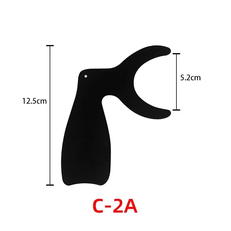 6Pcs/Kit Dental Oral Photo Palatal Photography Contrastors Black Background Tool