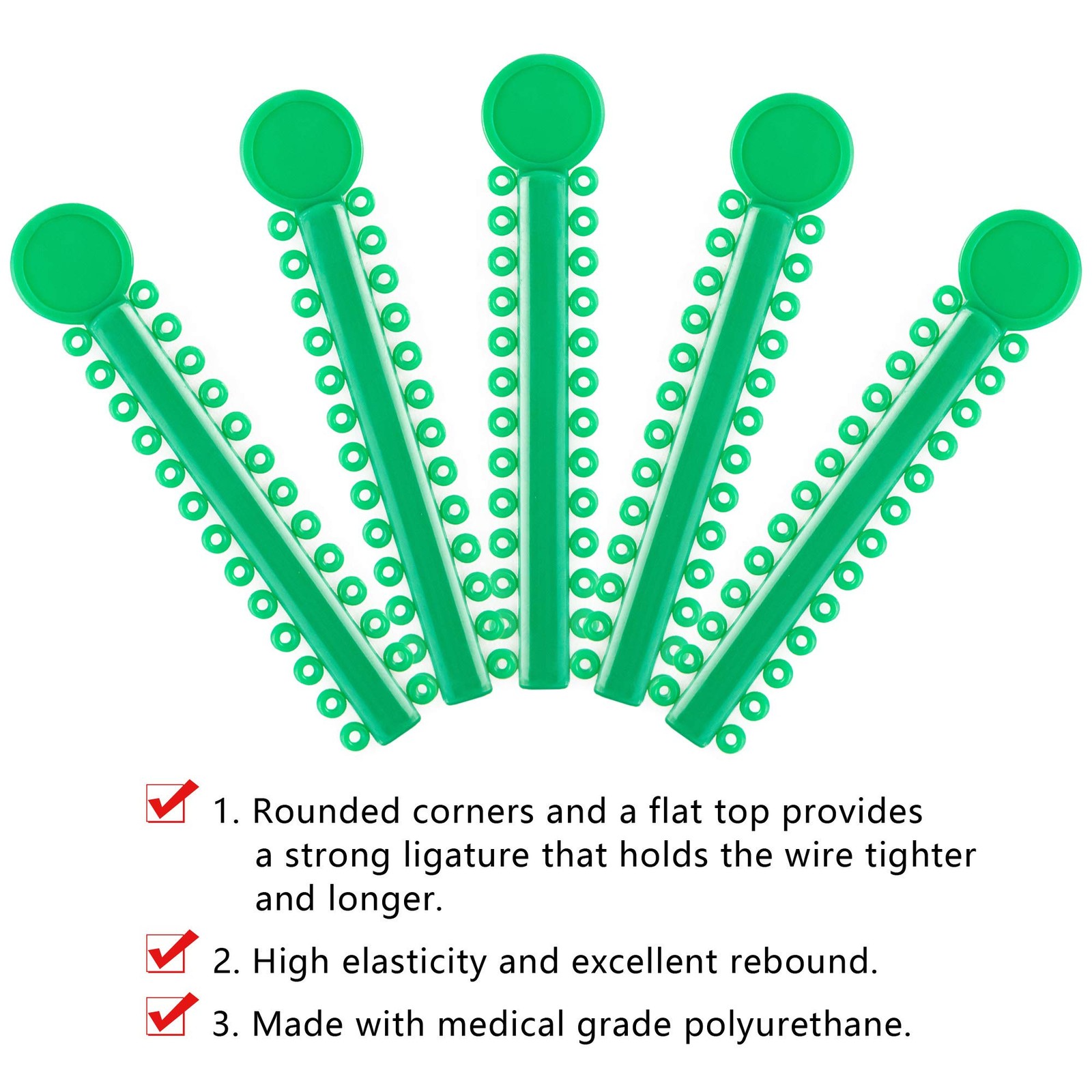 Dental Orthodontic Ligature Ties and 1041 Piece Set, Set