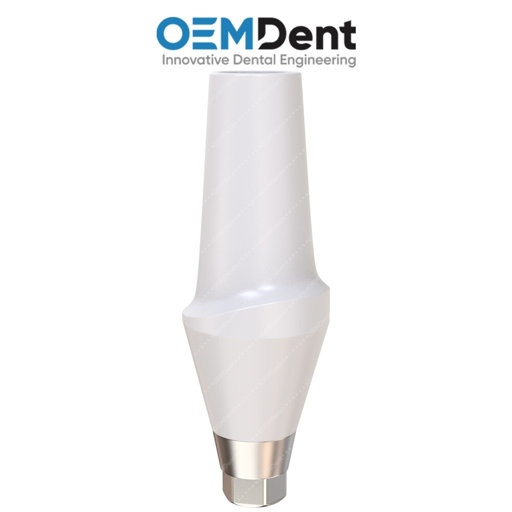 Straight Zirconia Abutment With Titanium Base Compatible NobelActive®️RP Conical
