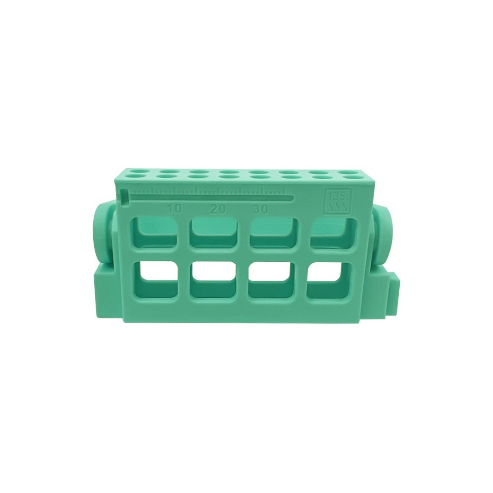 Dental Bur Endo Files Block Holder Stand Disinfection Box 16 Holes Autoclave