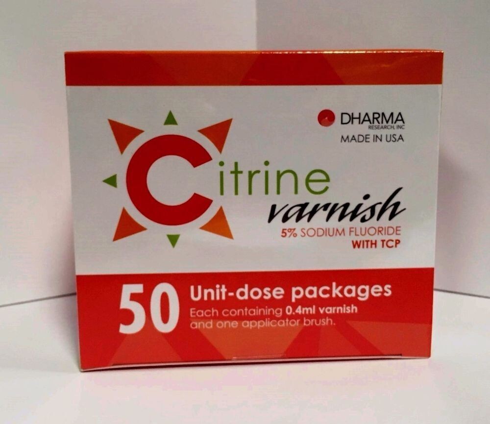 CITRINE VARNISH 5 % Bubblegum with TCP 50 Unit-dose Pk DHARMA Research OR MARK3