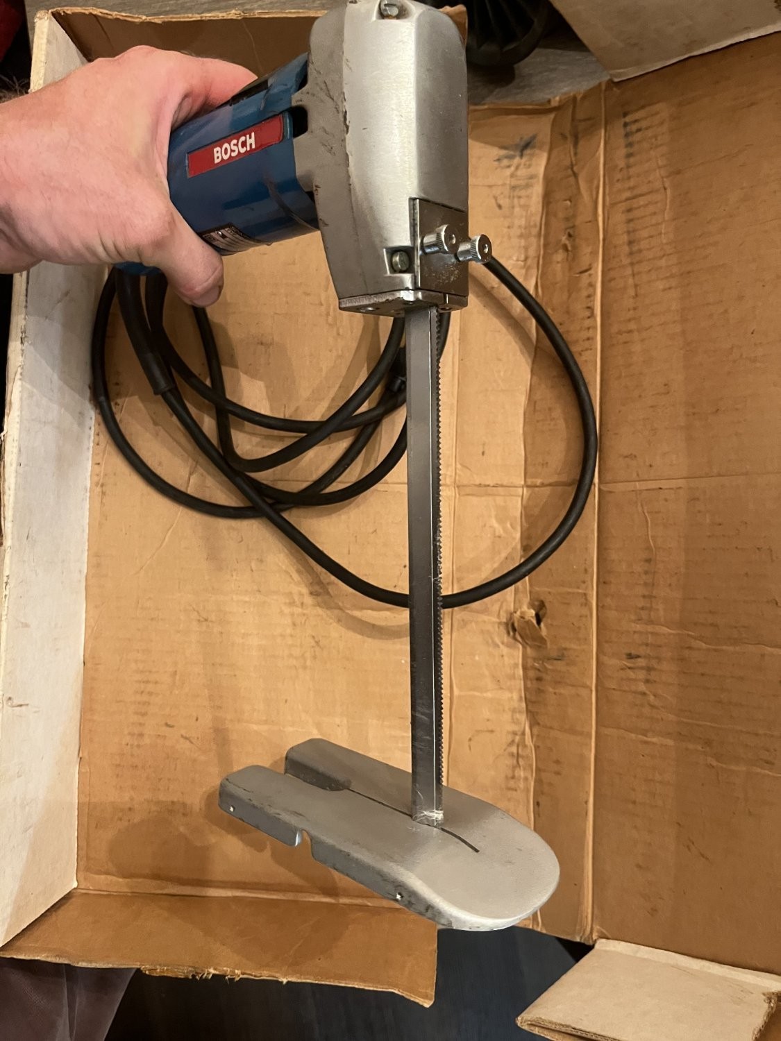 Bosch 1575A Electric Foam Rubber Cutter Corded Power Tool with Base Plate