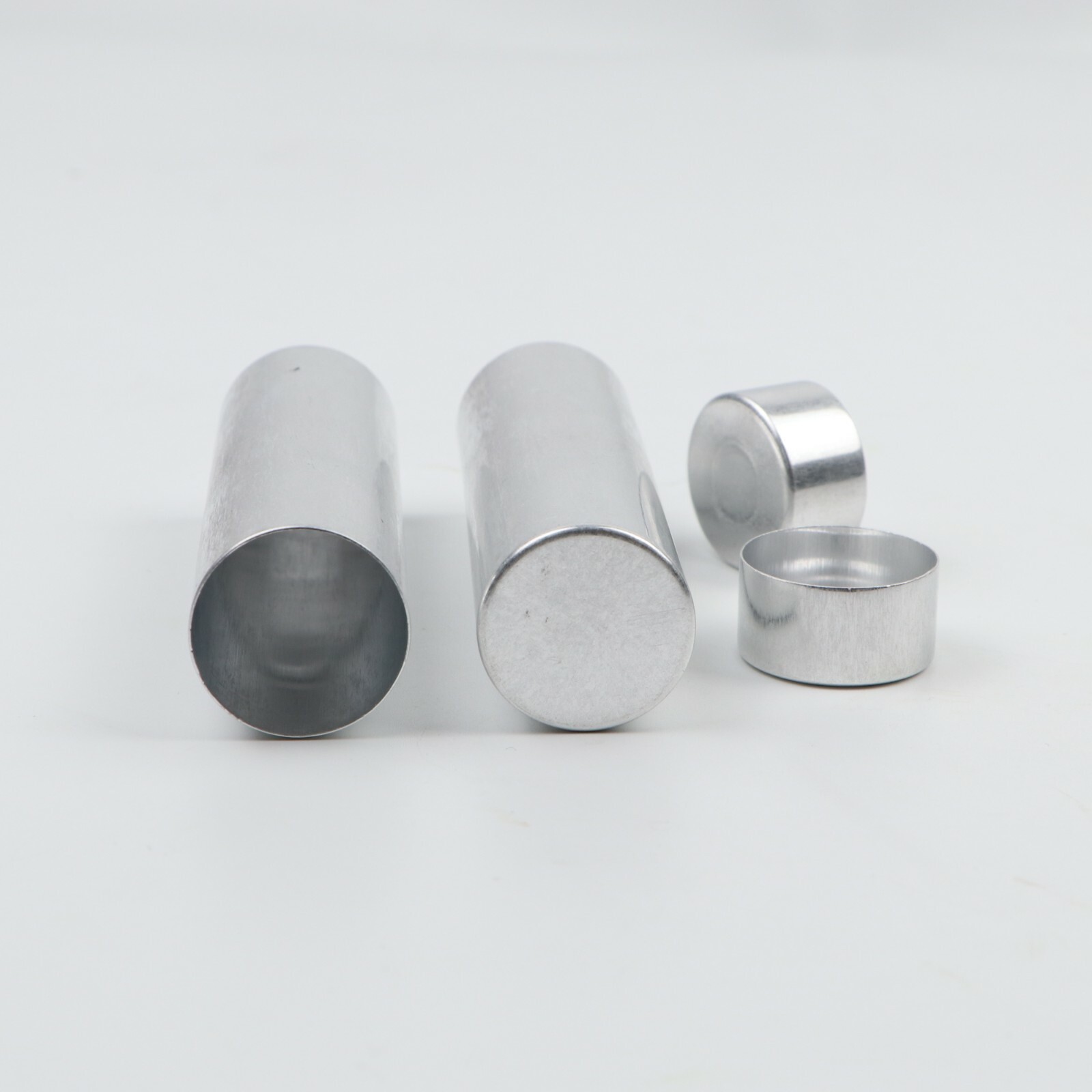 100Pcs 25.5mm Dental Empty Aluminum Tubes Cartridges for Making Flexible Denture