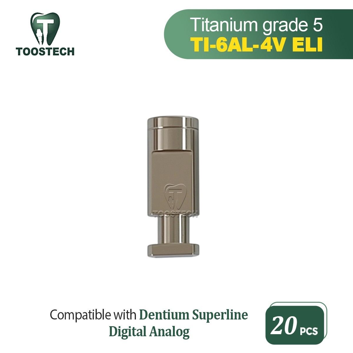 20pcs Dental digital model analog compatible Den-tium superline D4.5mm