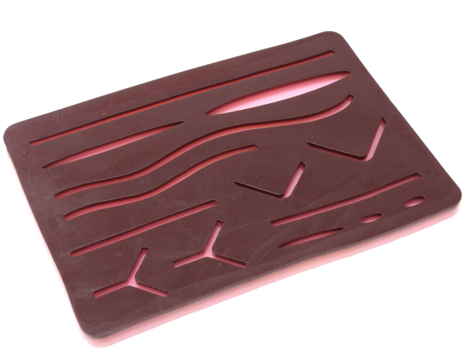 Medical Skin Suture Practice Silicone Brown Pad Wound Simulated Training Kit
