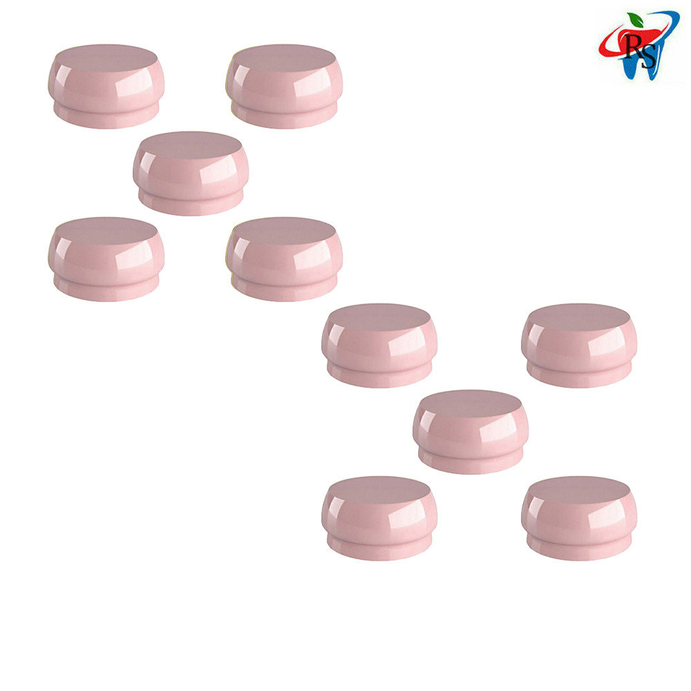 10pcs Dental Pink Silicone OT Loc Caps Soft Retention 1200gr