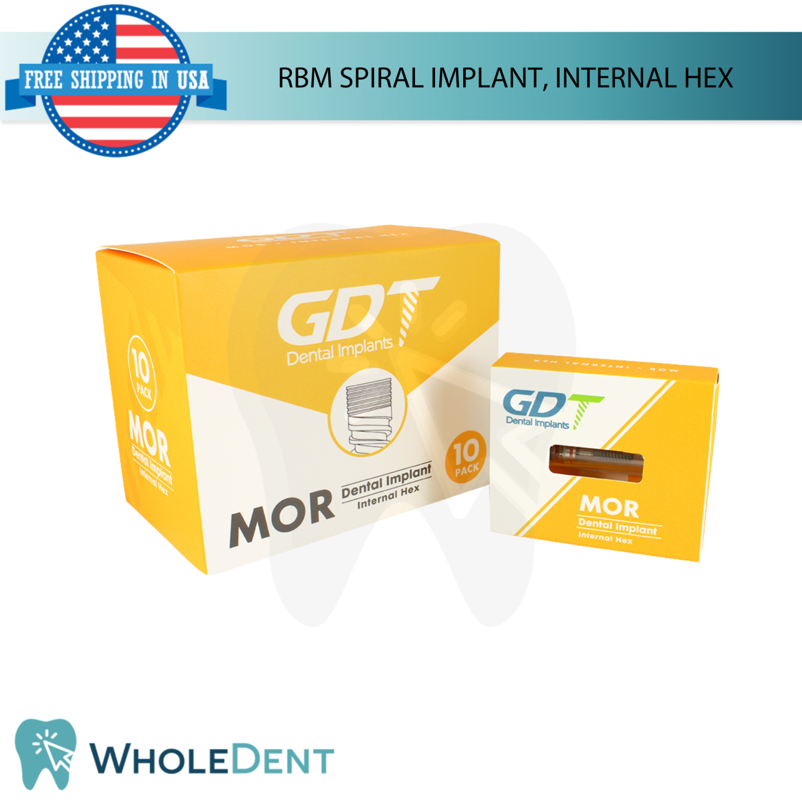 Dental RBM Spiral Fixture Int Hex 2.42mm Slim 2.0mm System Titanium Stability