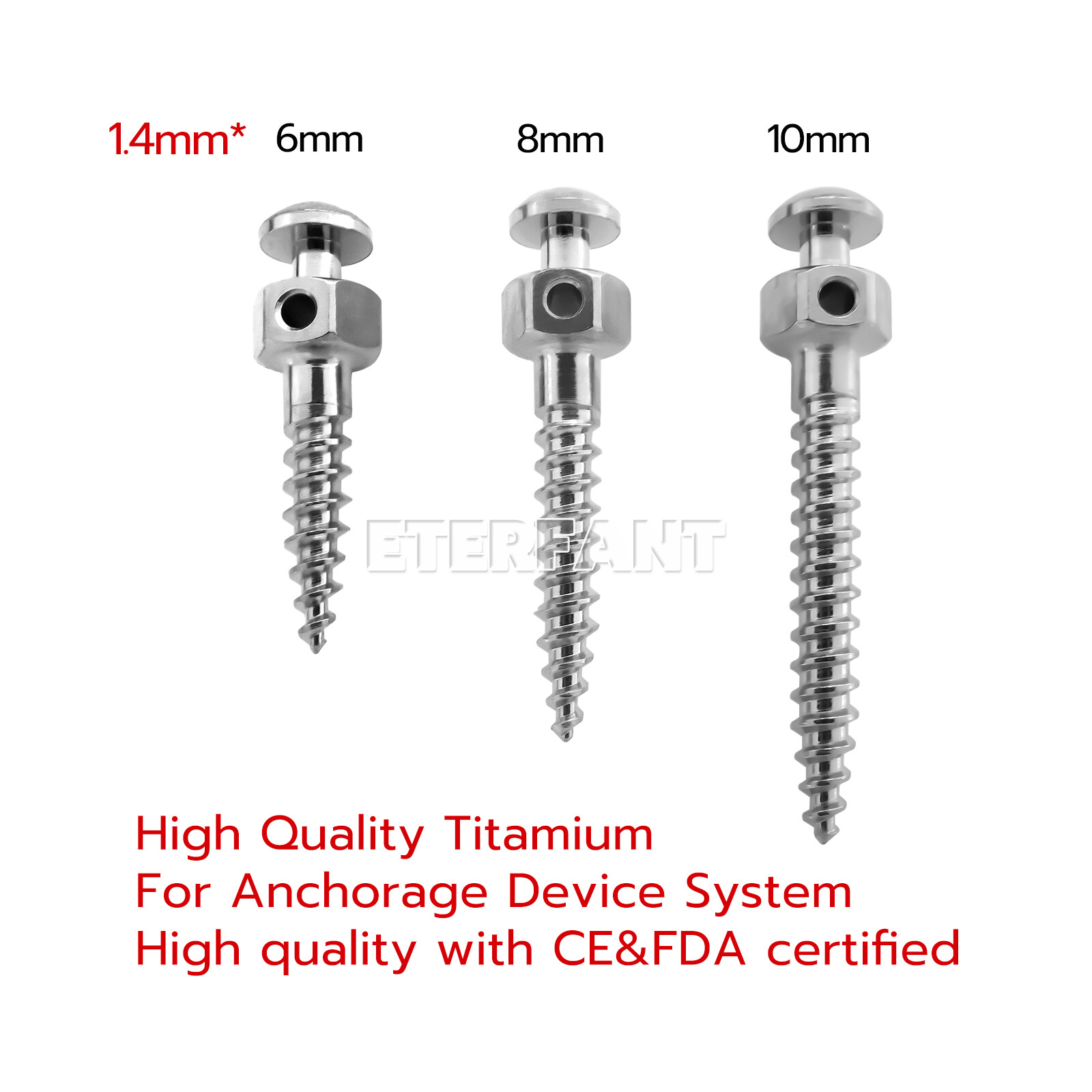 ETERFANT Dental Orthodontic Micro Implants Mini Screw Self-Drilling/Screwdriver