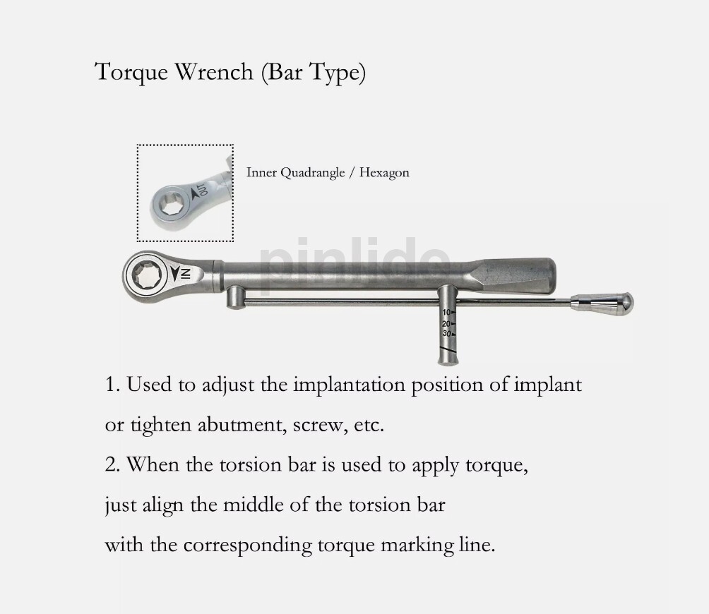 US Implant Bone Profiler Kit Guide Screw Removal Drill &1.2mm driver For Hiossen