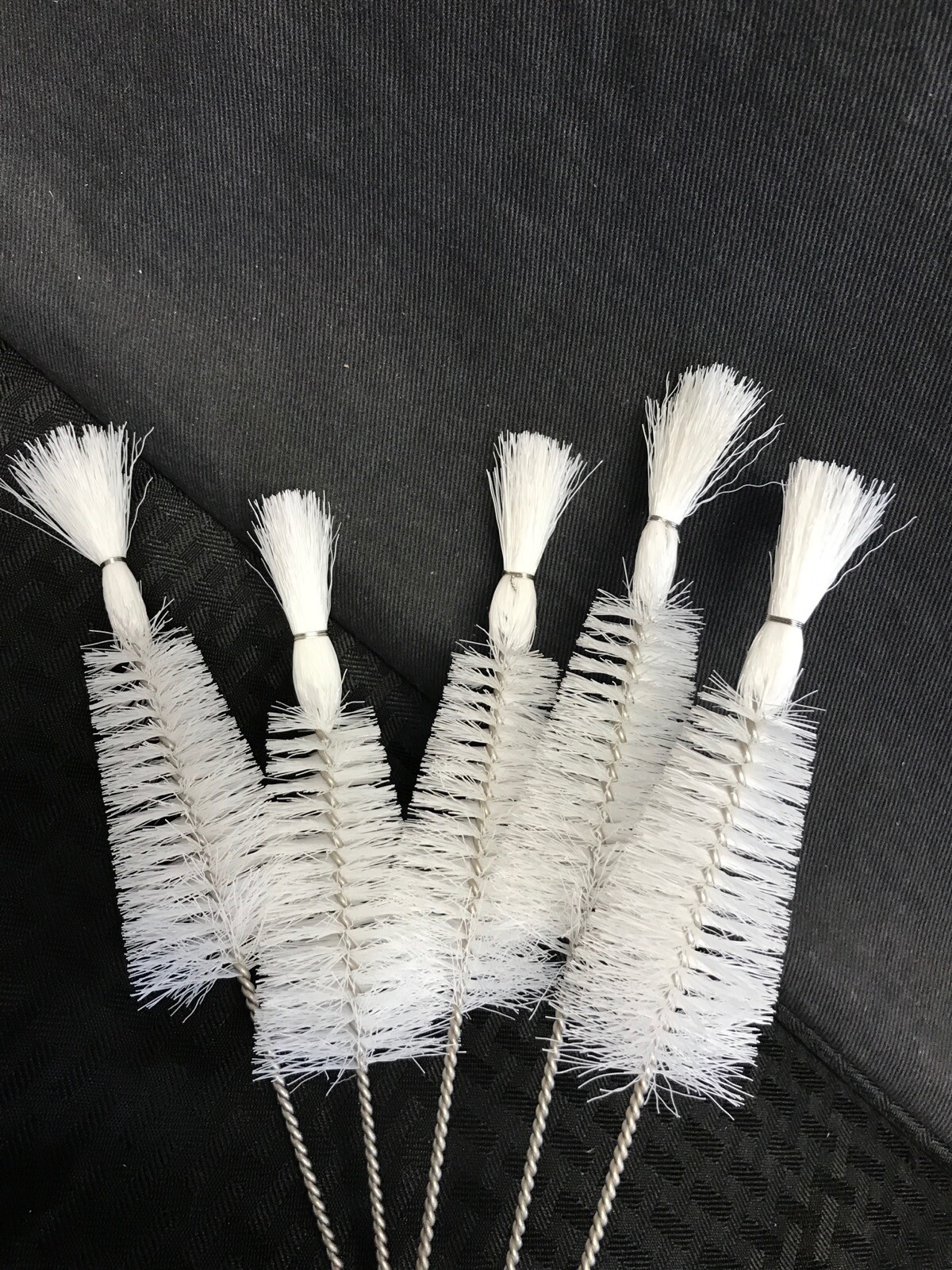 (5) Lab 1-3/4” OD Metal & Nylon Tree Shaped Wire Brush for Cleaning 10-1/2” L