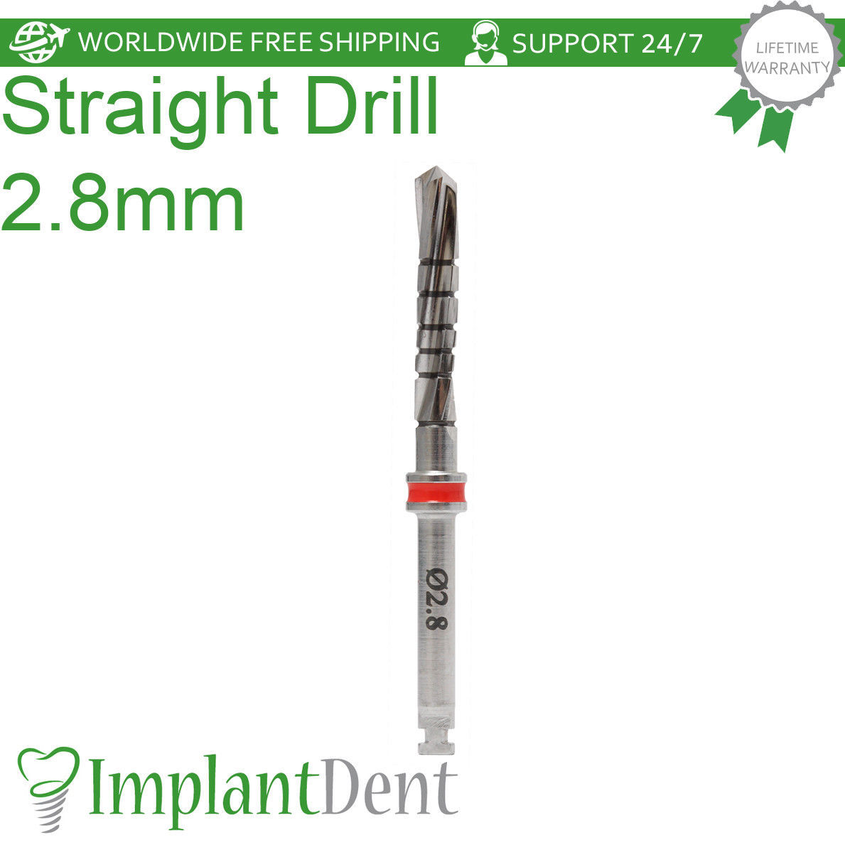 Dental Straight Drills 16mm External Irrigated & Marking Drill 1.9mm Tool