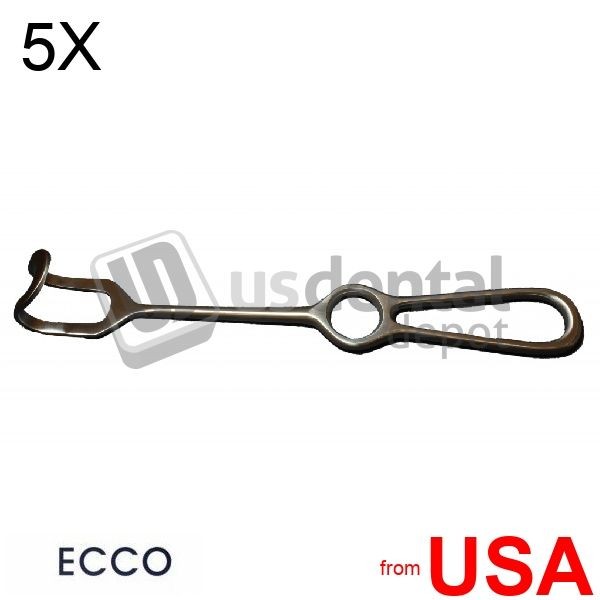 5X LOT of Surgical Cheek Retractor Stainless Steeel – 9in x1in – 1pk 1pk 786540