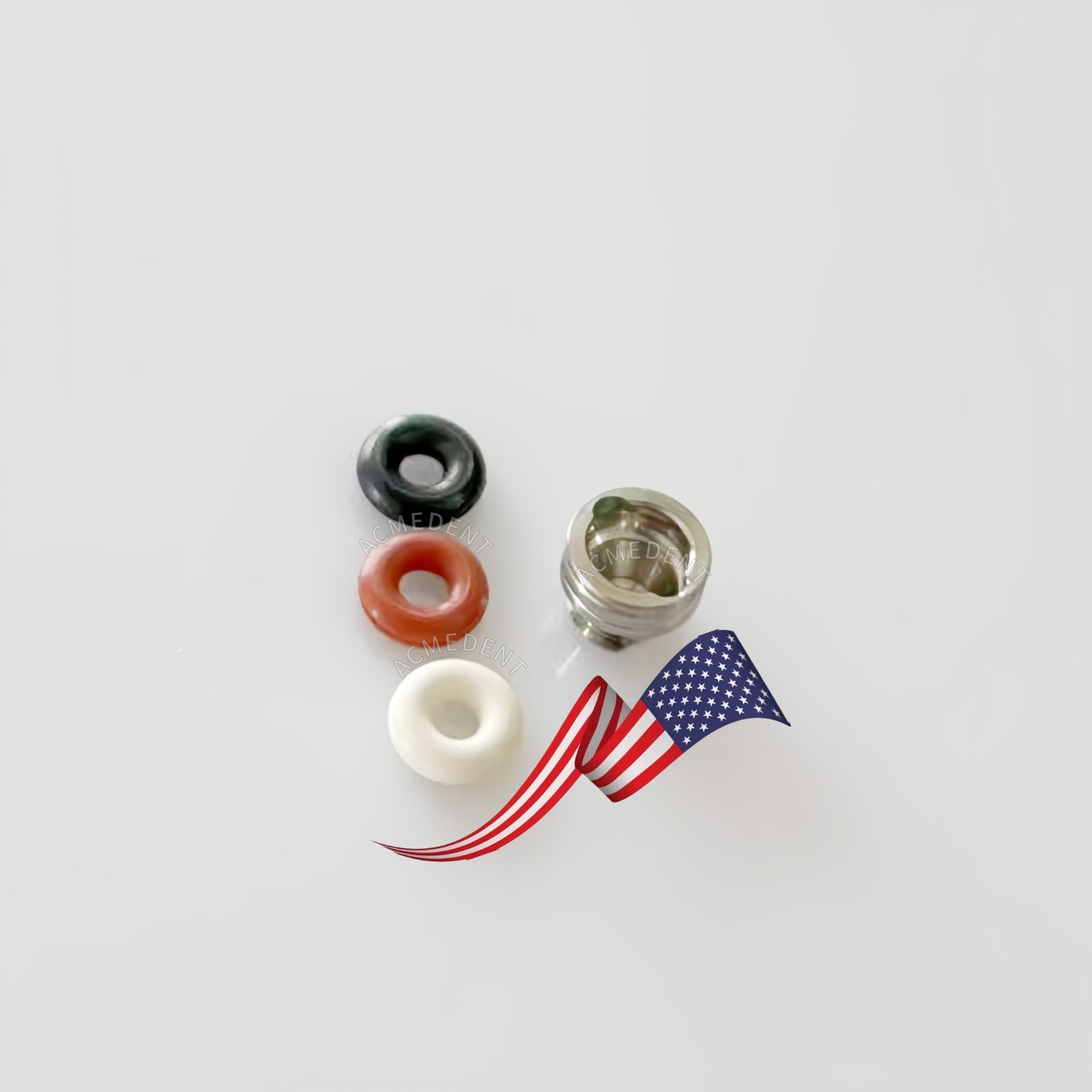 O-ring Caps Ring Dental Retention Cap Implant Fits Hiossen Ball Abutment Osstem