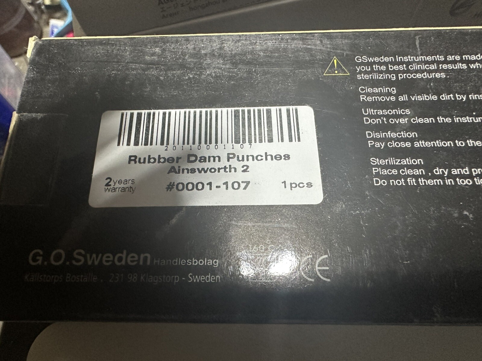 G.O Sweden Rubber Dam Punches Ainswoth 2