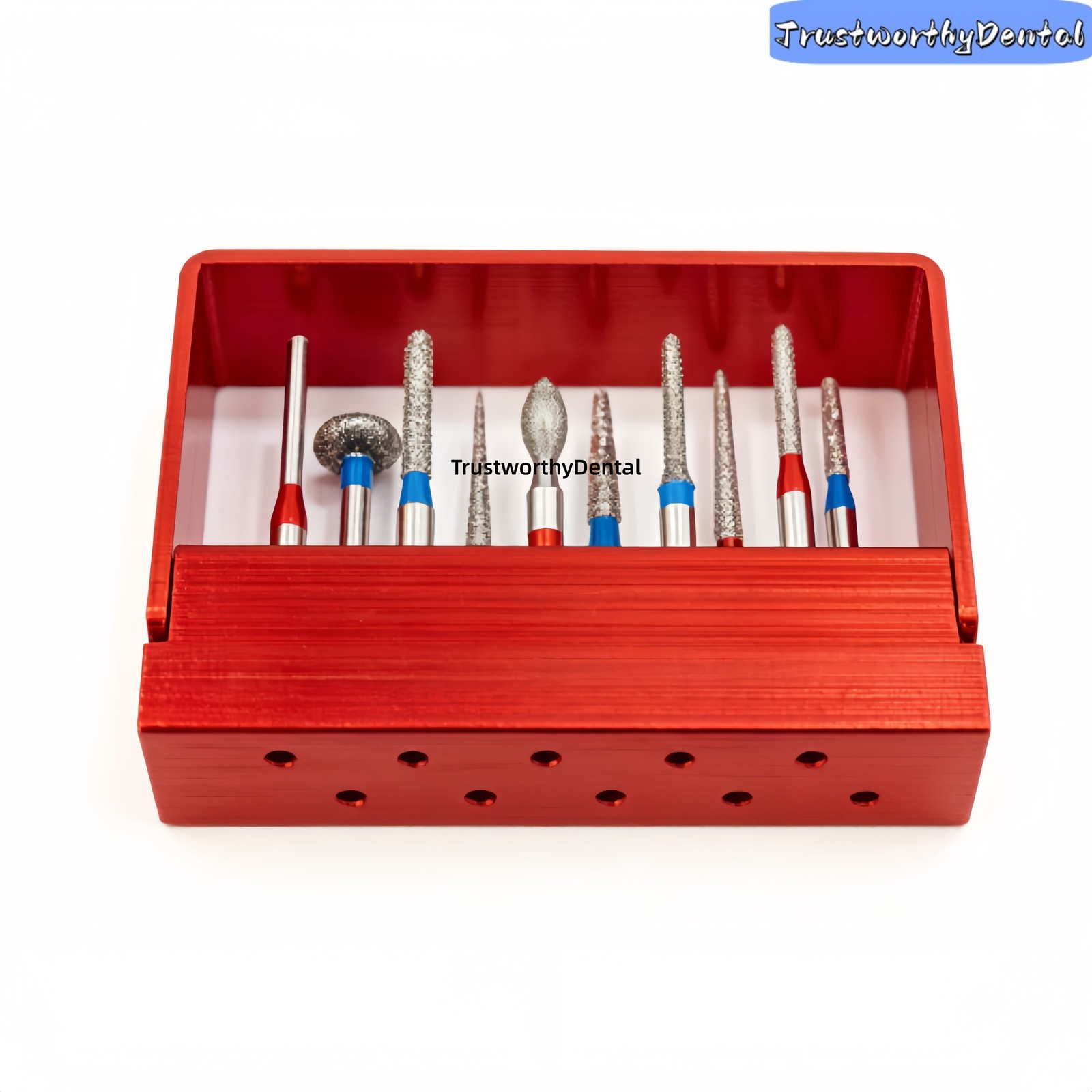Dental Bridge Preparation Anterior Posterior Crown Diamond Burs Silver Tools