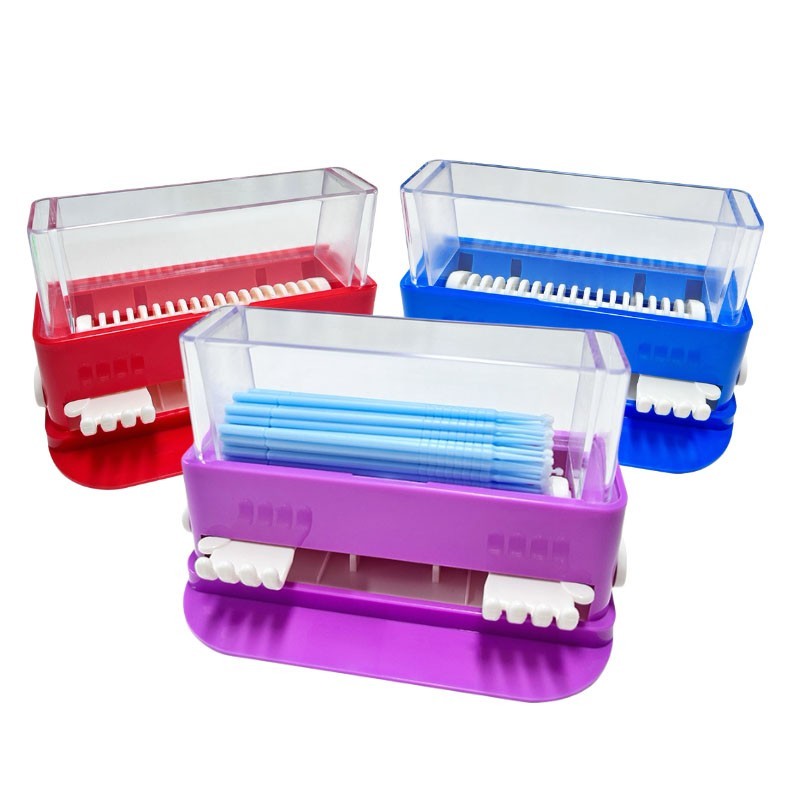 Dental Micro Applicator Dispenser Holder Container Disposable Brush Tips Case