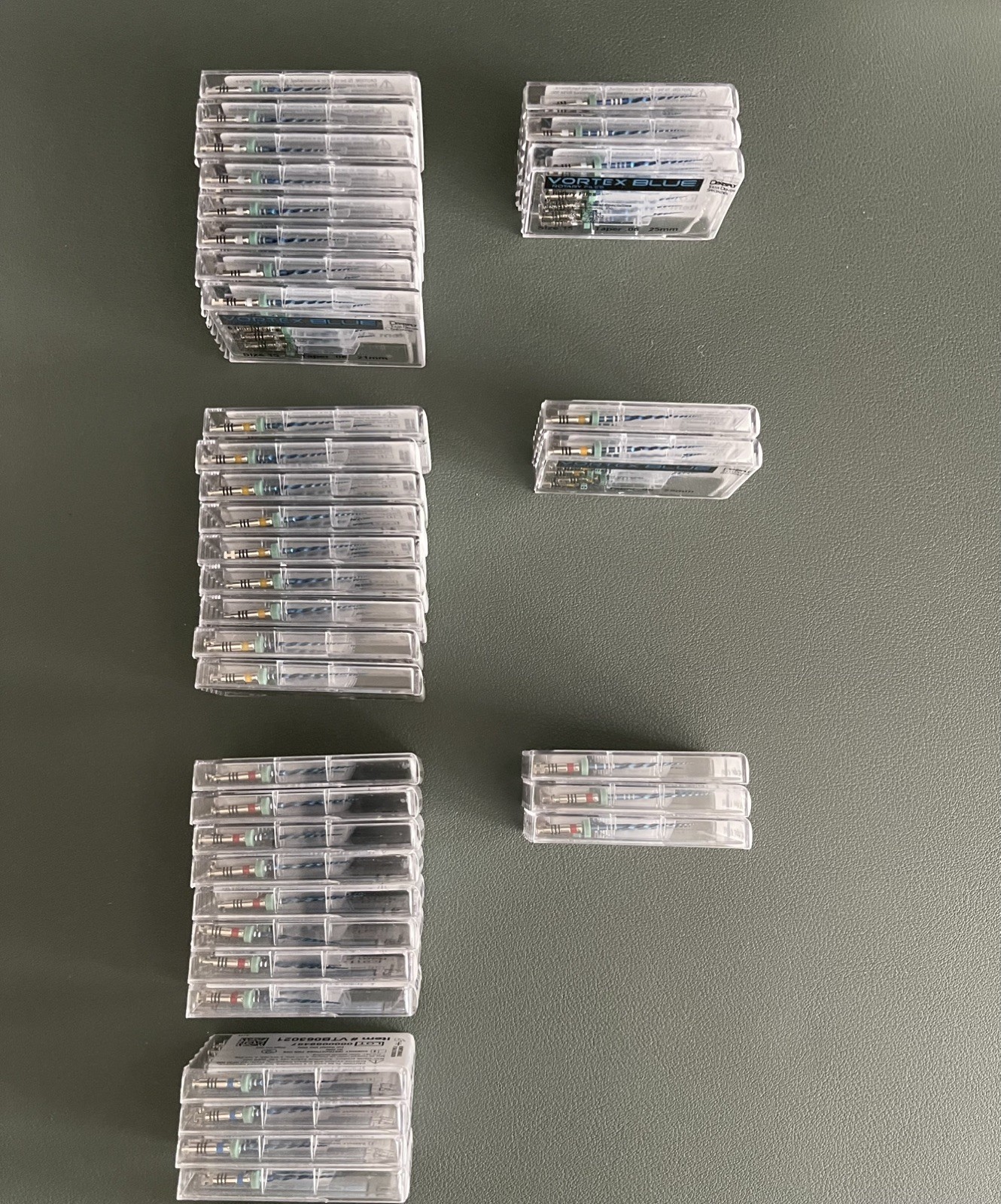 Dentsply Tulsa Dental Vortex Blue .06 Taper rotary files 6/pk , 38 PACKS NEW!