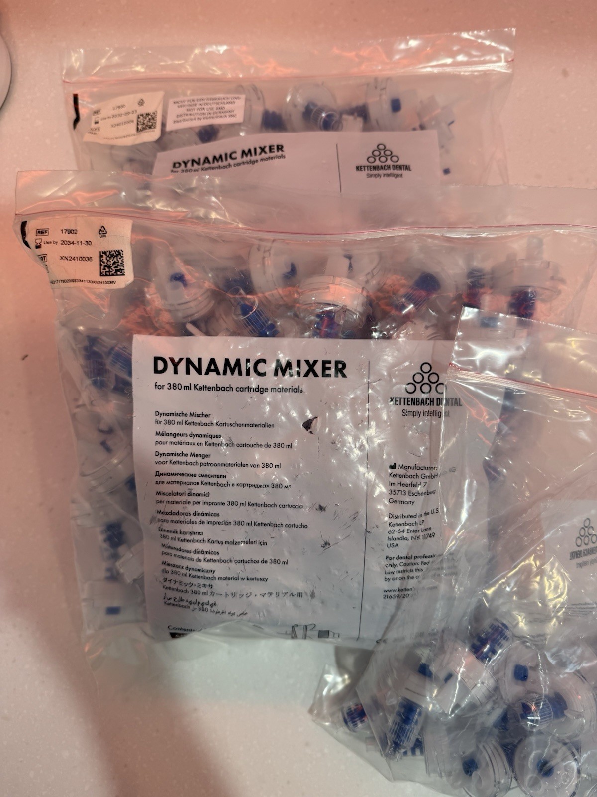 Kettenbach Dental Dynamic Mixer for 380 mL Cartridge (2 full and 1 partial bag)