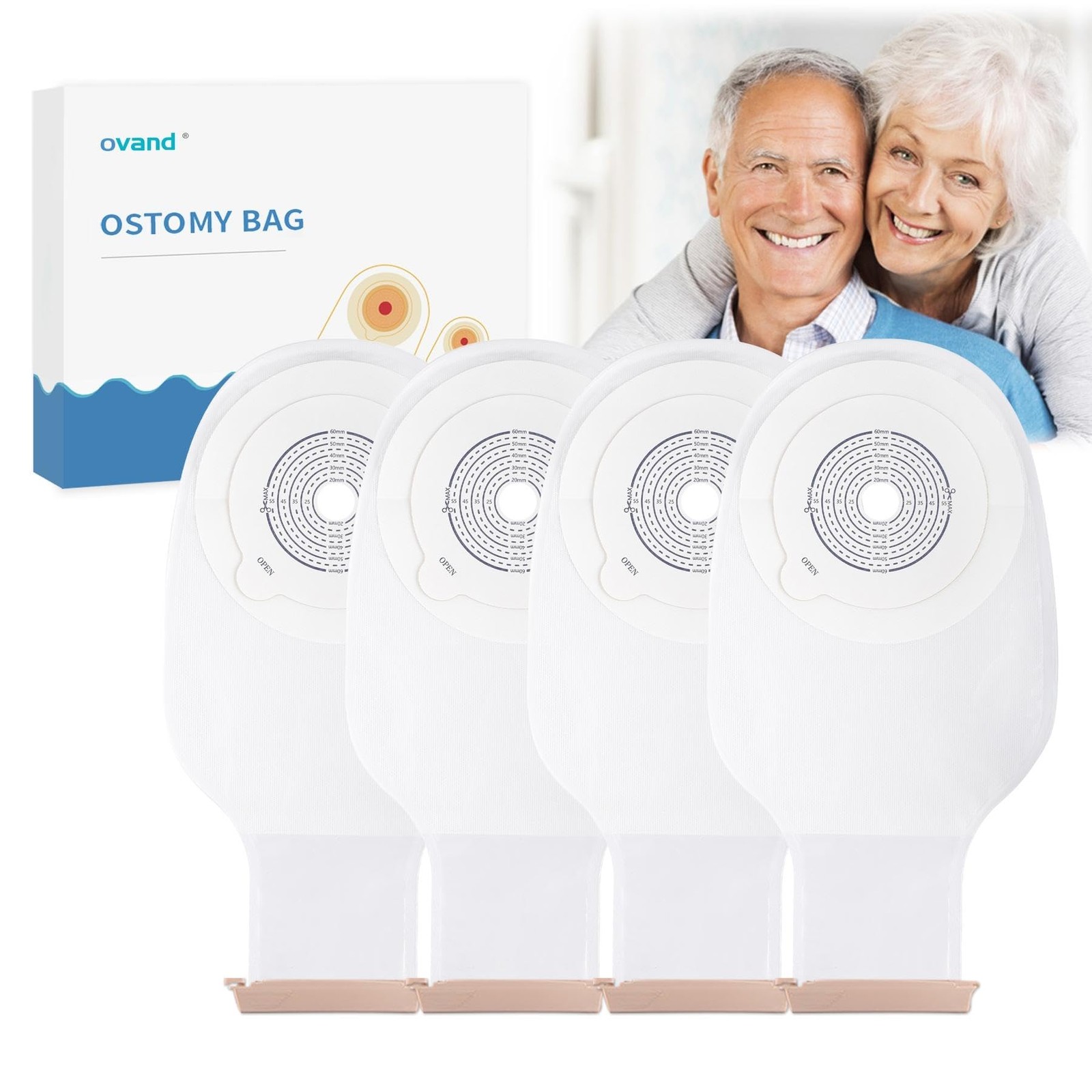 10 PCS Colostomy Bags – Ostomy Supplies – One 10pcs-without Activated Carbon