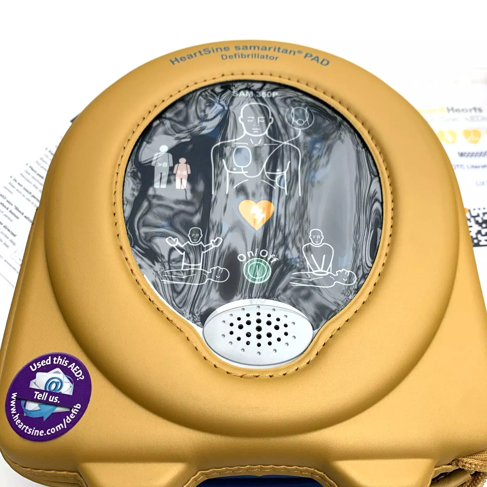 HeartSine Samaritan Pad 350P AEDs Defibrillator Semi-Auto, NEW without battery