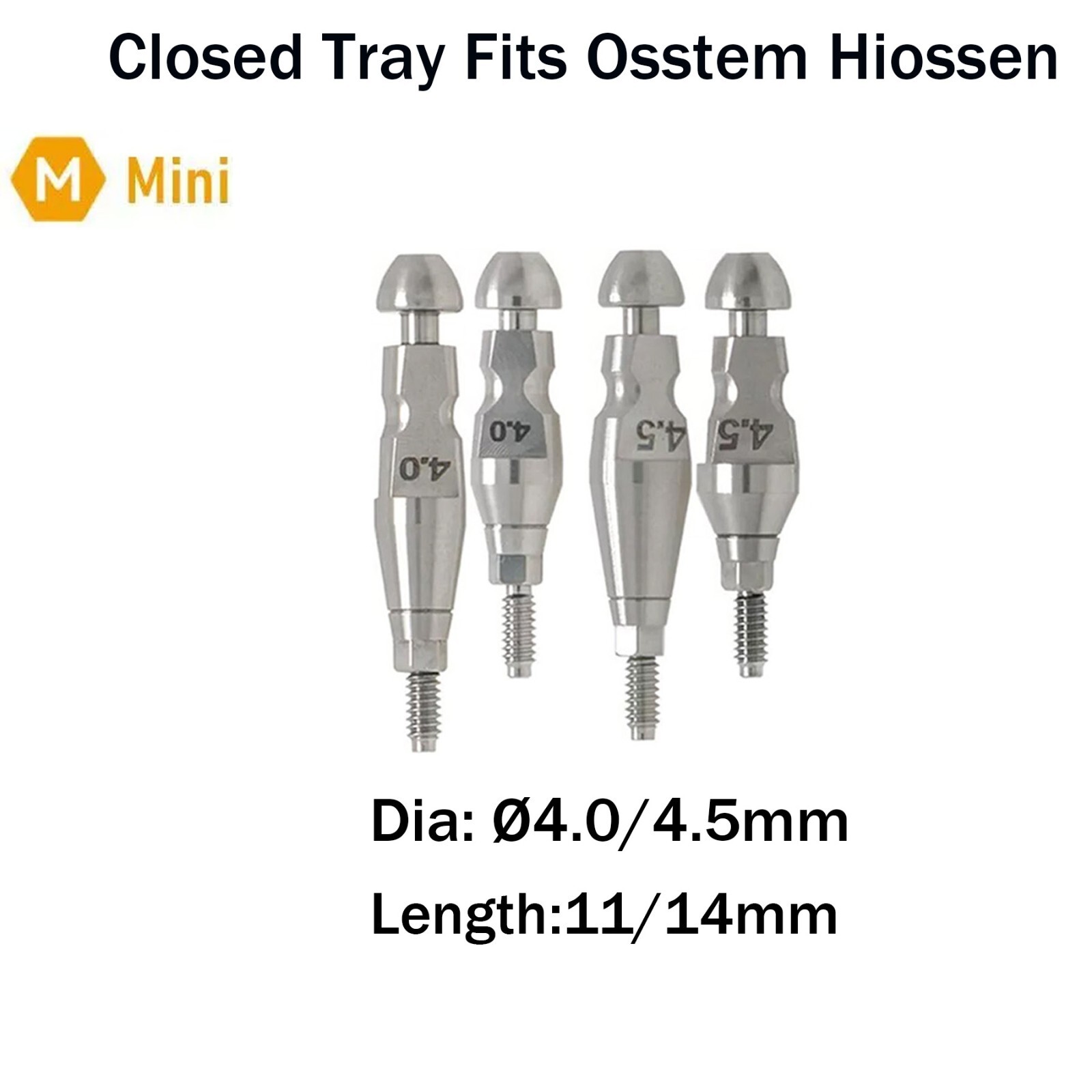 US Dental Impression Transfer Closed Coping Tray Alloy Fits Osstem Hiossen M/R
