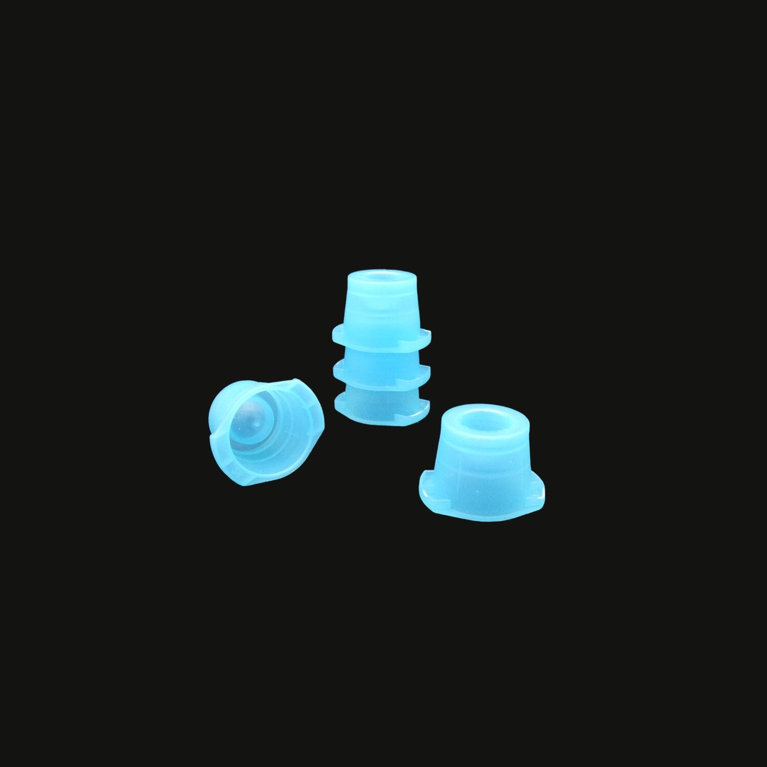 12, 13, & 16mm Snap Caps, Double Thumb Tab, Blue, 1,000/bag