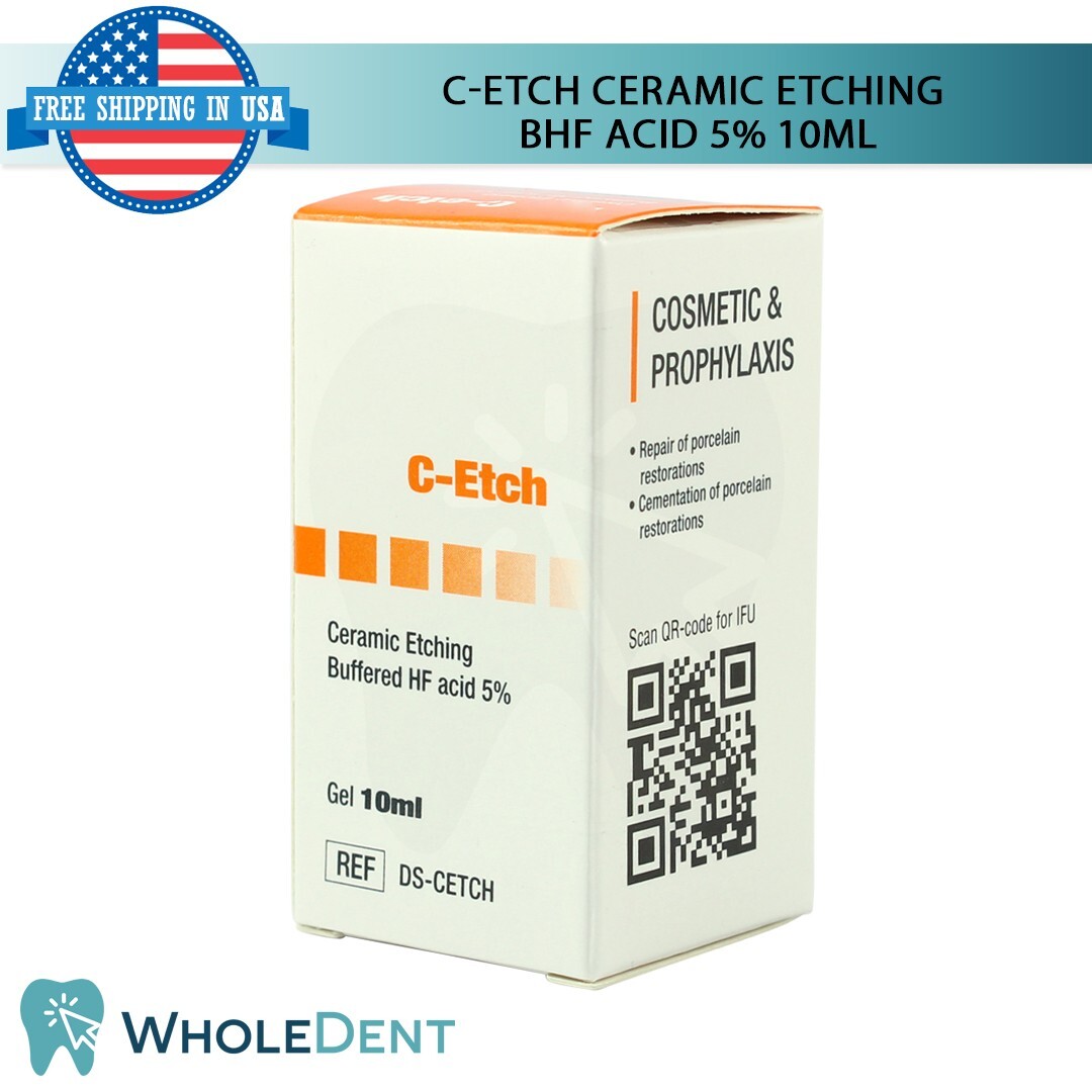 Restoration Dental C-Etch Ceramic Etching 10ml Porcelain Repair Veneers Crowns