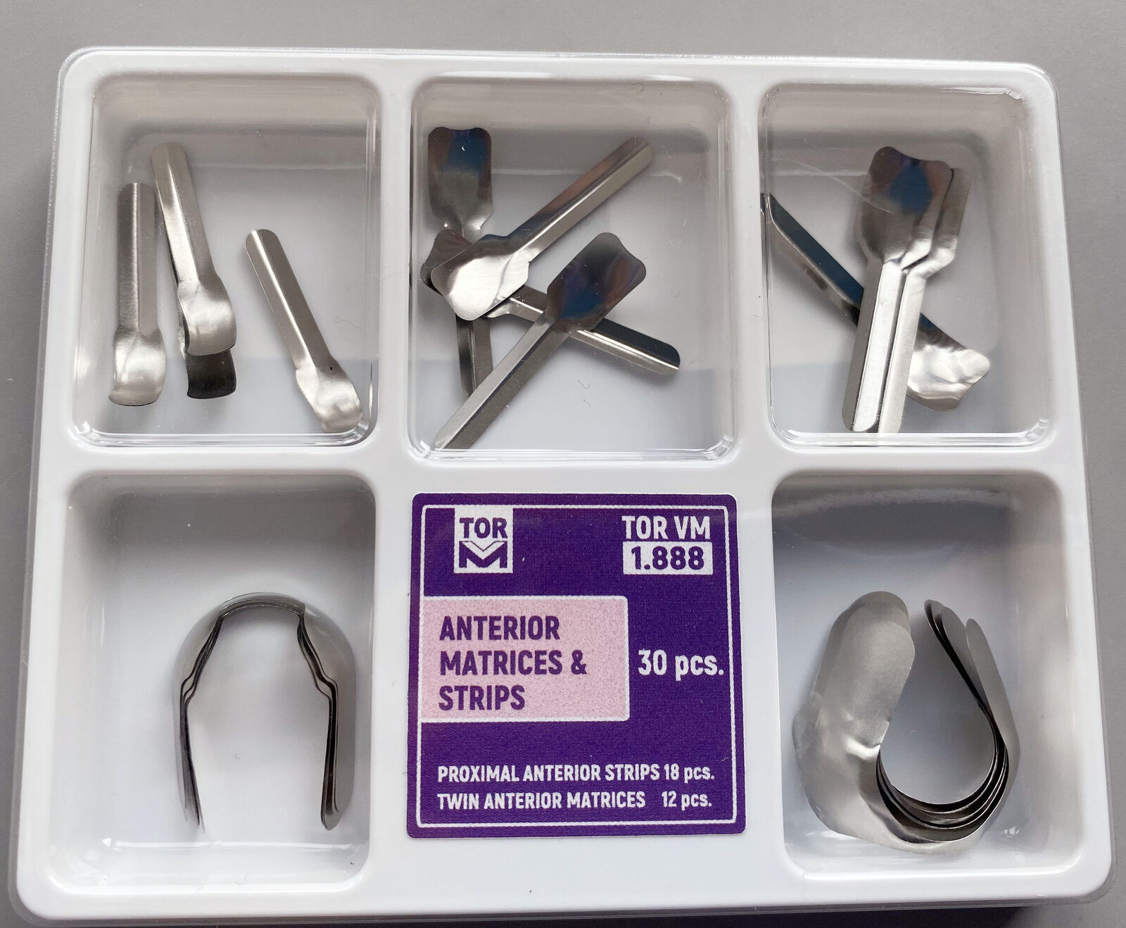 5Box Dental Proximal Anterior Strips Matrices Twin Matrix TOR VM Original 1.888