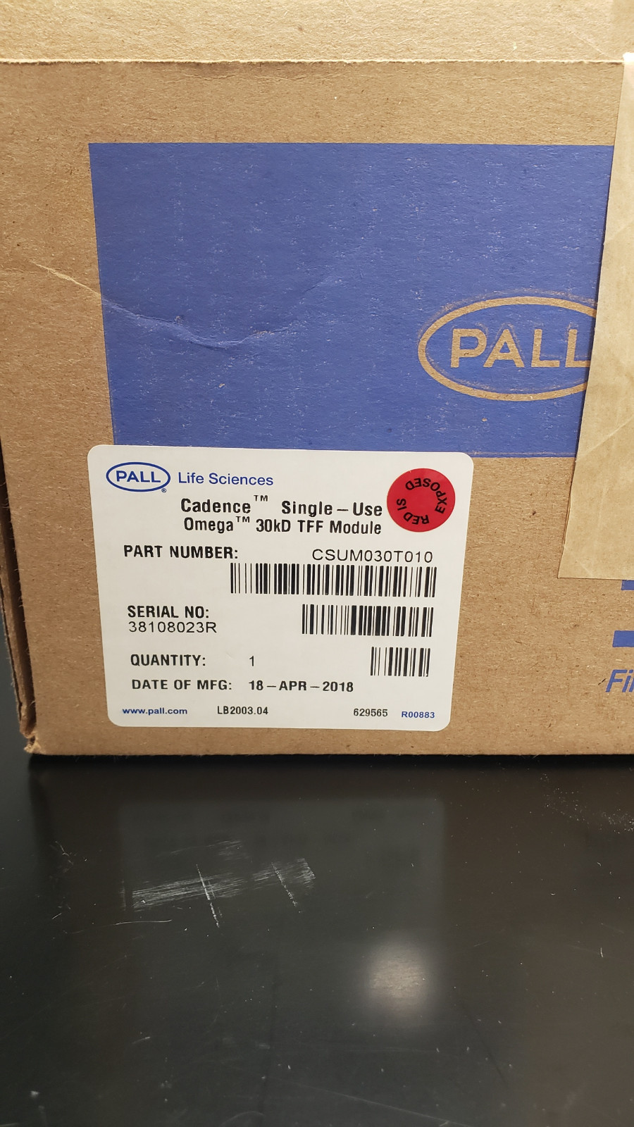 Pall Life Sciences CSUM030T010 Cadence Single Use TFF Module